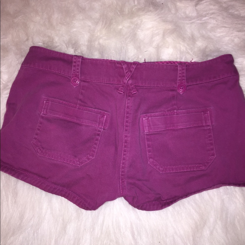 Fuchsia colored shorts